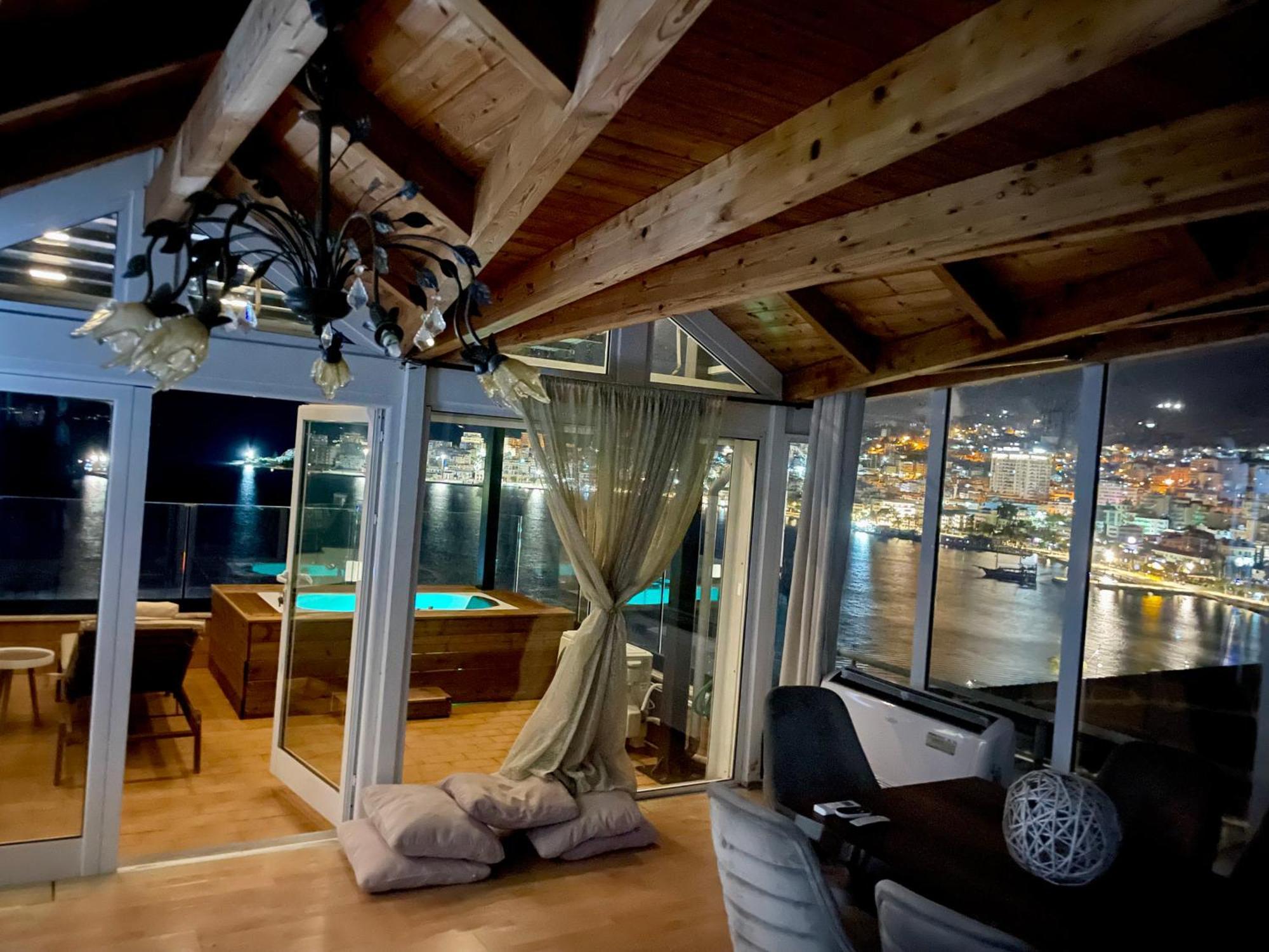 Апартаменты Seaview Golden Penthouse Саранда Экстерьер фото